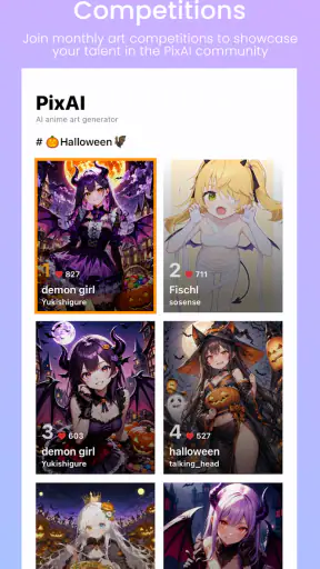 PixAI: AI Anime Art Generator screenshot