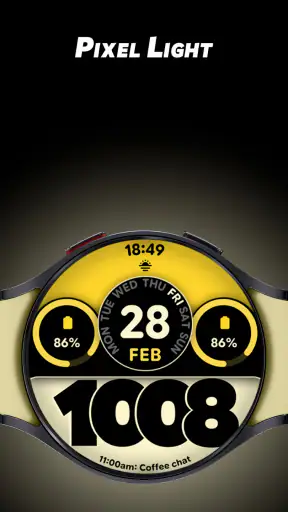 Pixel Light - Watch face screenshot