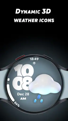 Pixel Weather 2 - Watch face screenshot