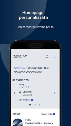 Polimi App screenshot
