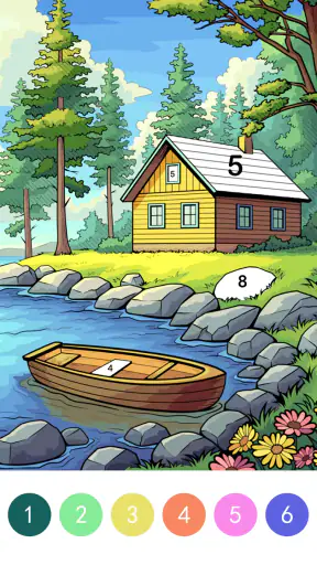 Pop Color - Paint by number screenshot