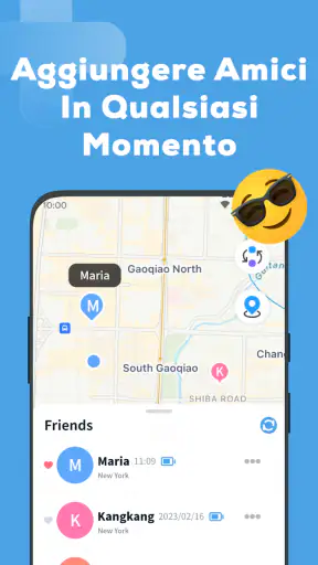 Posizione Condividi screenshot