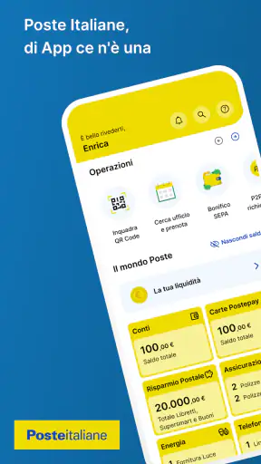 Poste Italiane screenshot