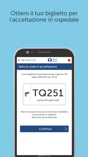 Prenoting Poliambulanza screenshot