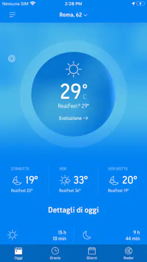 Previsioni Meteo : AccuWeather screenshot