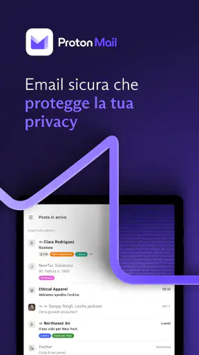 Proton Mail: Email cifrate screenshot