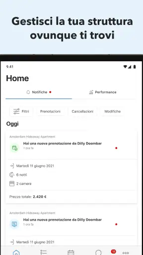 Pulse per partner Booking.com screenshot