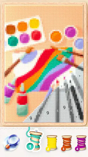 Punto croce magico: Pixel art screenshot