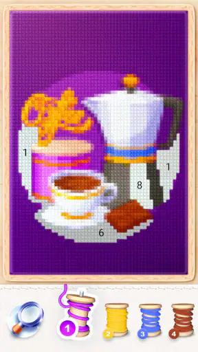 Punto croce magico: Pixel art screenshot