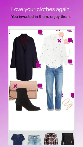 Pureple Outfit Planner screenshot