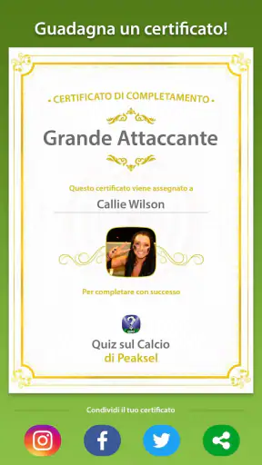 Quiz sul Calcio - Trivia screenshot