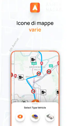 Radar, HUD, mappa, autovelox screenshot
