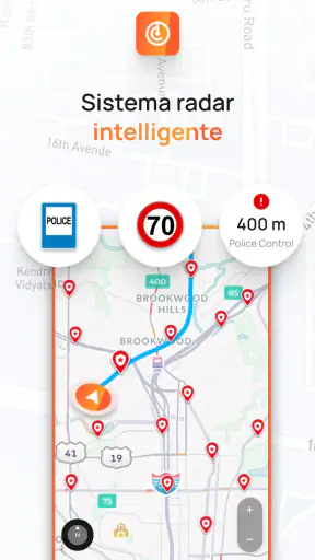 Radar, HUD, mappa, autovelox screenshot