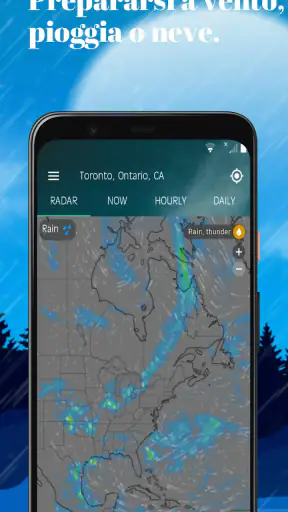 Radar meteo—Previsioni e mappe screenshot