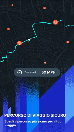 Radar, tachimetro, GPS, HUD screenshot