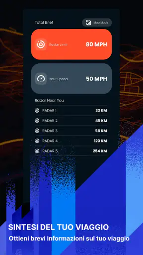 Radar, tachimetro, GPS, HUD screenshot