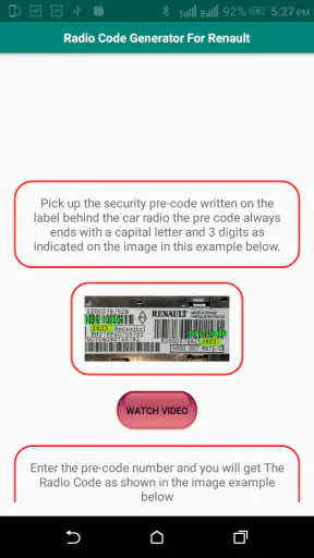 Radio Code Generator - Raneult screenshot