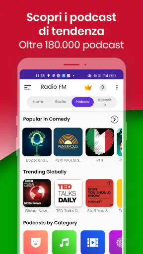 Radio FM: Live Italian Radios screenshot