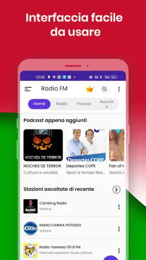 Radio FM: Live Italian Radios screenshot