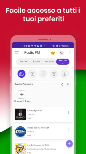 Radio FM: Live Italian Radios screenshot