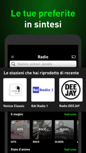radio.it - radio e podcast screenshot