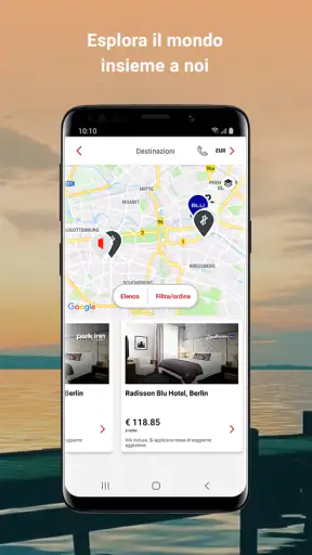 Radisson Hotels, Prenota hotel screenshot