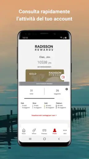 Radisson Hotels, Prenota hotel screenshot