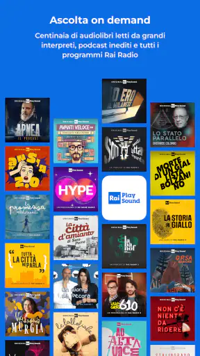 RaiPlay Sound: radio e podcast screenshot
