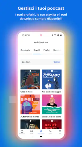 RaiPlay Sound: radio e podcast screenshot