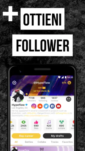 Rap Fame - Studio Rap con beat screenshot