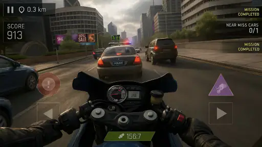 Real Moto Rider: Traffic Race screenshot