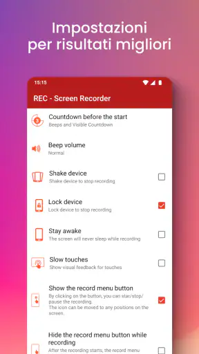 REC - Registrazione schermo screenshot