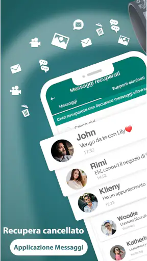 Recupera messaggi eliminate screenshot