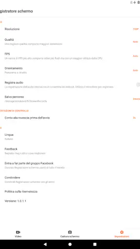 Registra Schermo - XRecorder screenshot