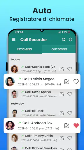 Registratore di telefonate screenshot