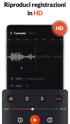 Registratore Vocale & Audio screenshot