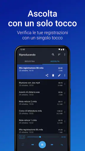 Registratore Vocale Facile screenshot