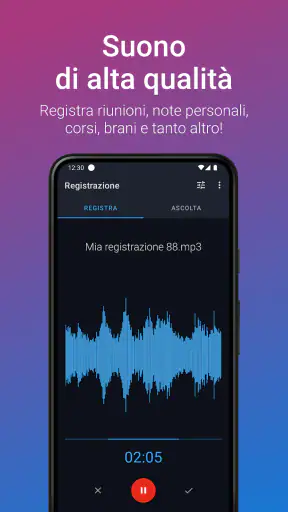 Registratore Vocale Facile Pro screenshot