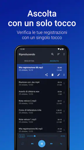 Registratore Vocale Facile Pro screenshot