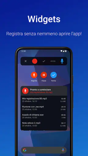 Registratore Vocale Facile Pro screenshot