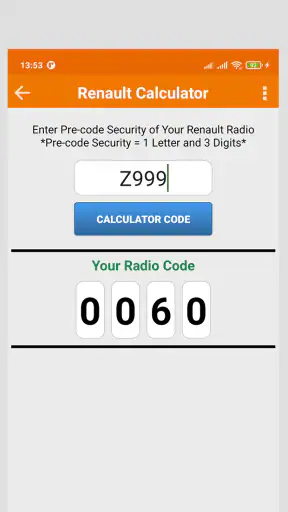 Renault Codice Radio screenshot