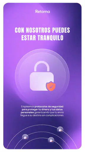 Retorna: envía dinero seguro screenshot