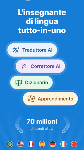 Reverso Traduttore, Dizionario screenshot