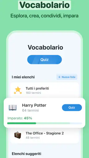 Reverso Traduttore, Dizionario screenshot