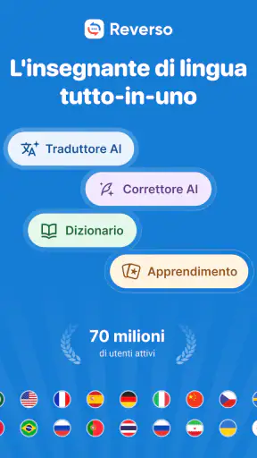 Reverso Traduttore, Dizionario screenshot