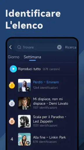 Riconoscere Brani - Find Songs screenshot