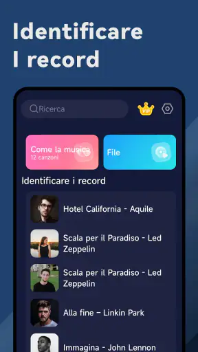 Riconoscere Brani - Find Songs screenshot