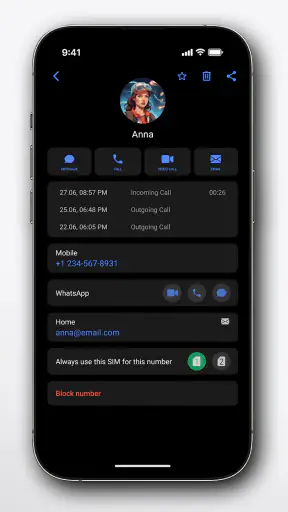 Right Dialer screenshot