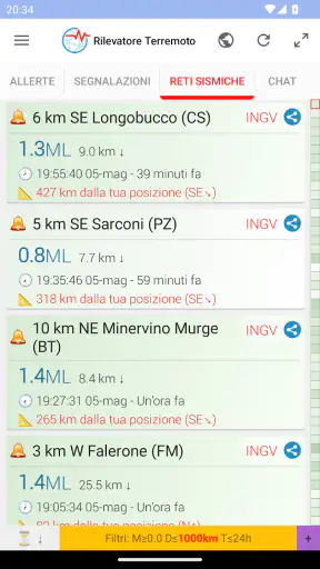 Rilevatore Terremoto screenshot