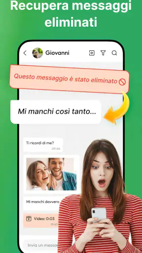 Ripristina messaggi eliminati screenshot